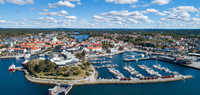 Strömstad vy semester i Bohuslän på västkusten
